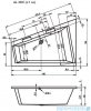 Riho Doppio wanna narożna 180x130cm prawa+nośnik styropianowy+nóżki+syfon BA90/09/19975/1.084+NAROŻNIK